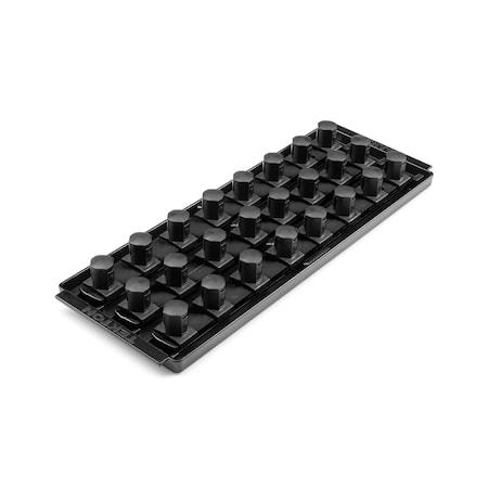 Tekton 3/4 Inch Drive 3-Rail Socket Organizer Set, Black (24-Tool) OST36224